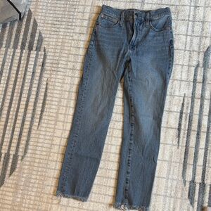 Madewell Women’s The Perfect Vintage Straight Jeans in Blue